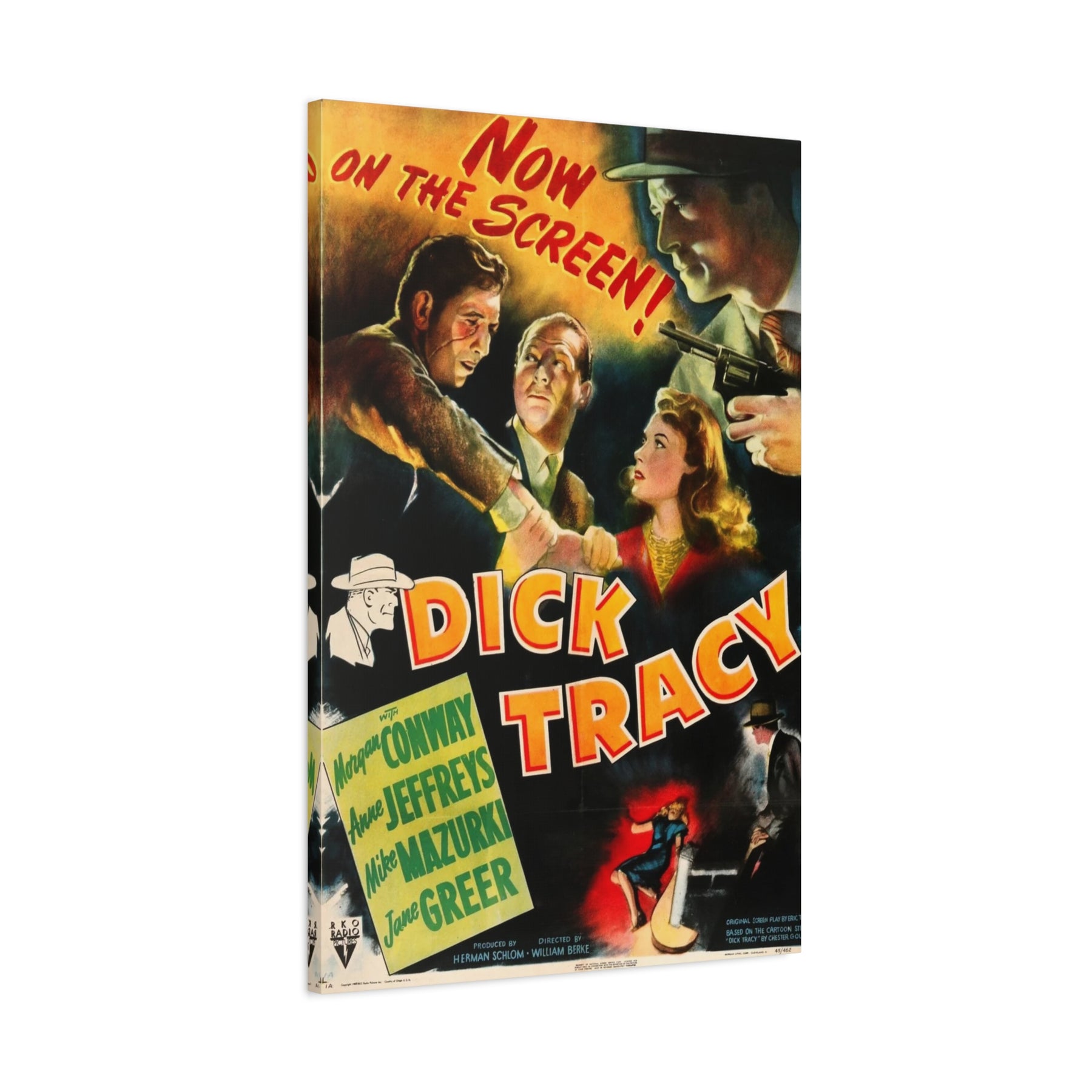 Dick Tracy 1945 Canvas