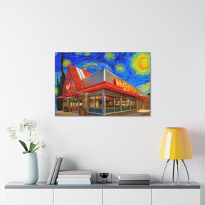 Whataburger Starry Night Canvas