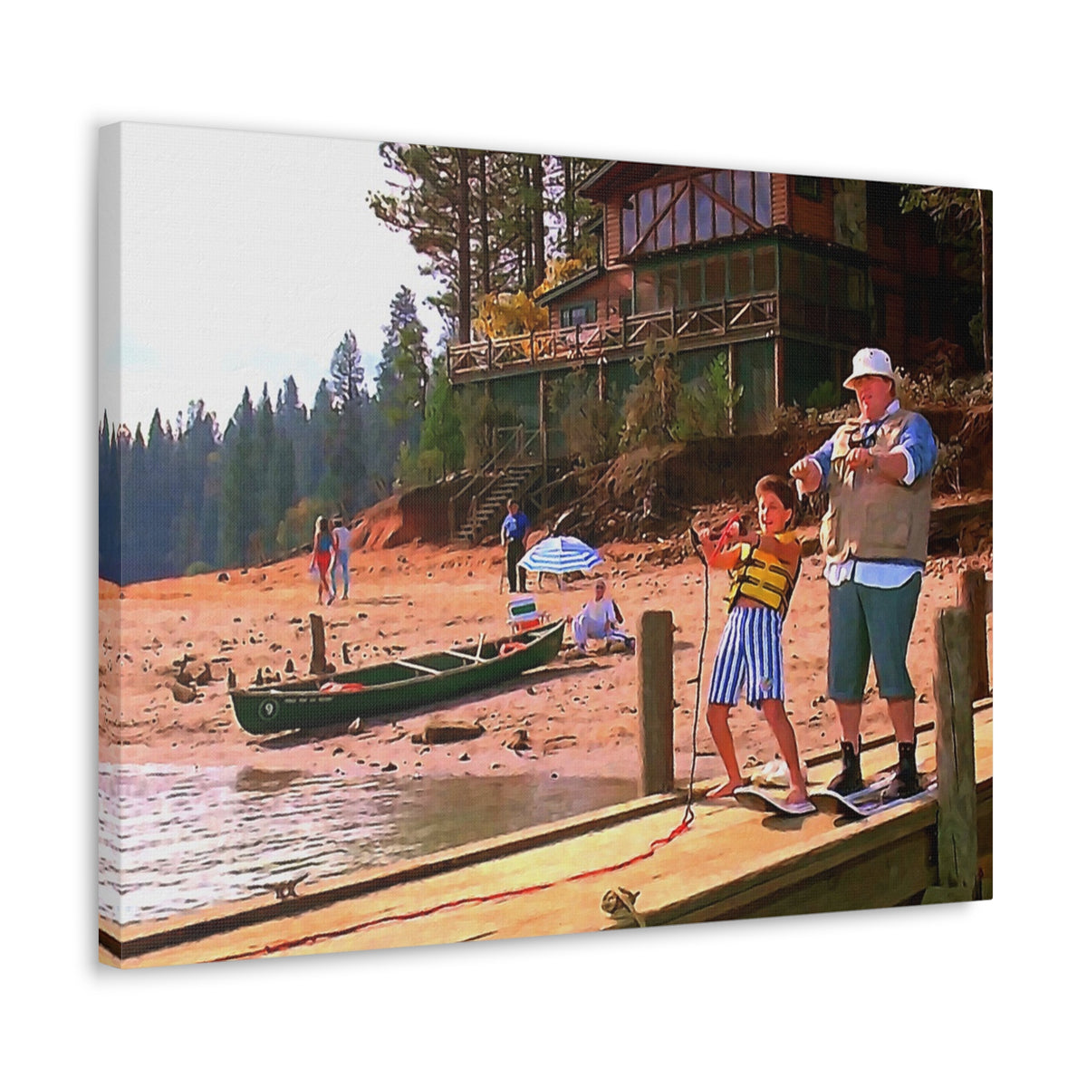 Great Outdoors Ski Lessons Canvas