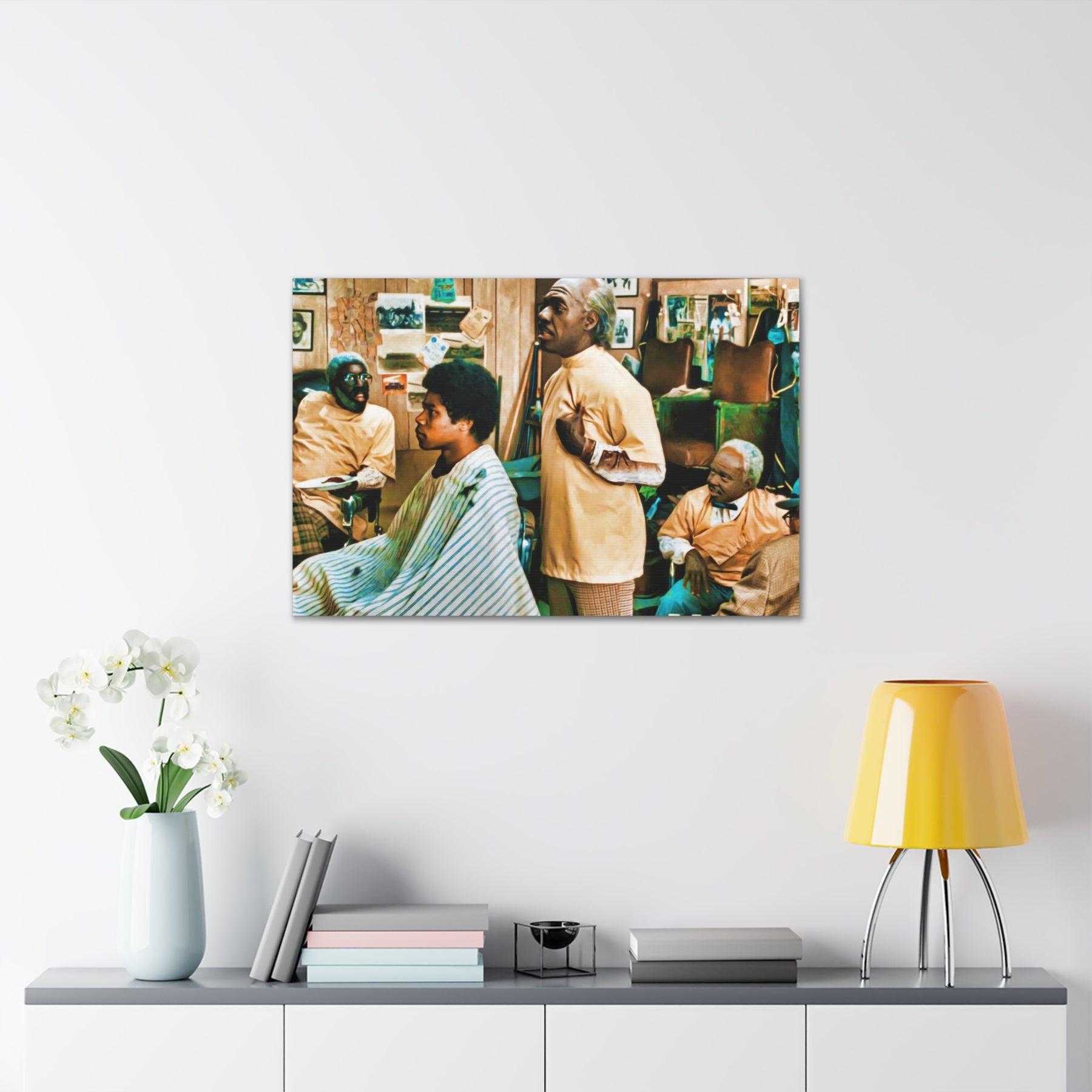 Coming To America Barbershop Canvas