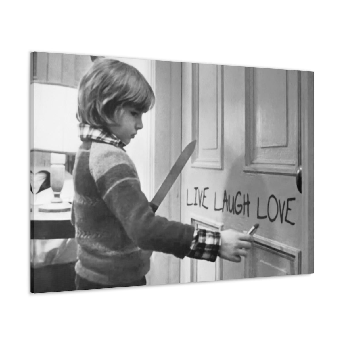 The Shining Live Laugh Love Canvas