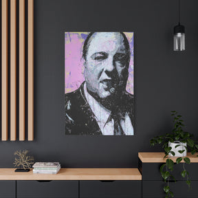 Sopranos Tony Splatter Canvas