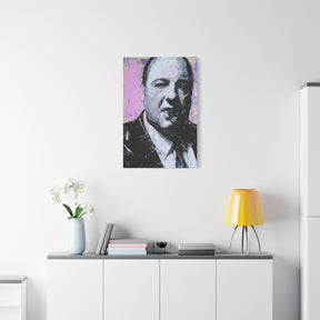 Sopranos Tony Splatter Canvas