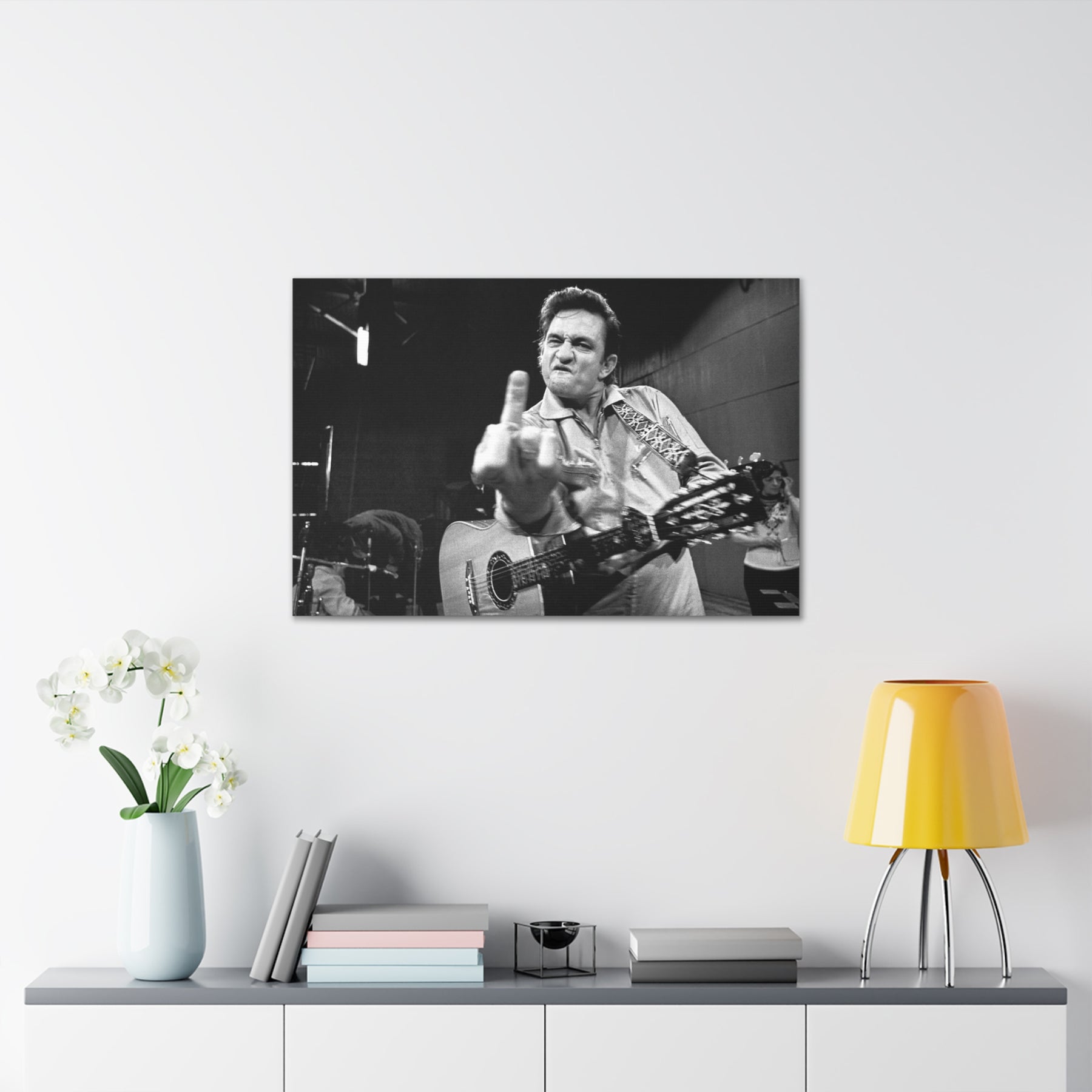 Johnny Cash FU Canvas