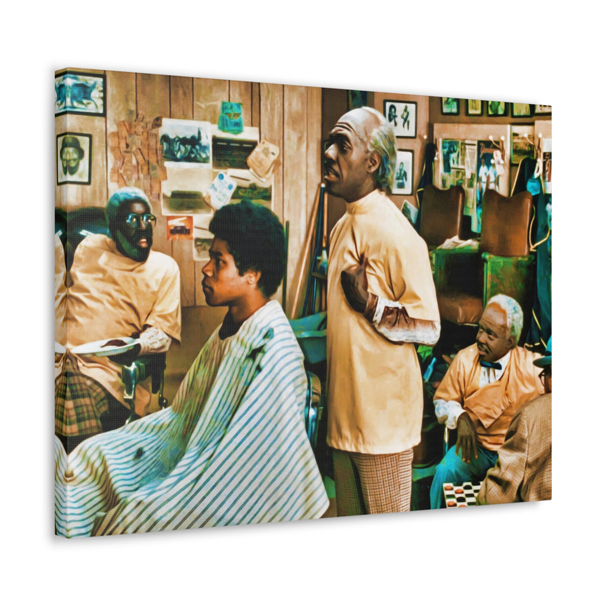 Coming To America Barbershop Canvas