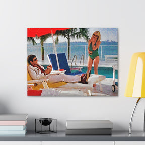 Scarface Poolside Canvas