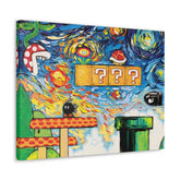 Mario Starry Night Canvas