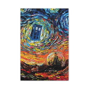 Dr Who Starry Night Canvas