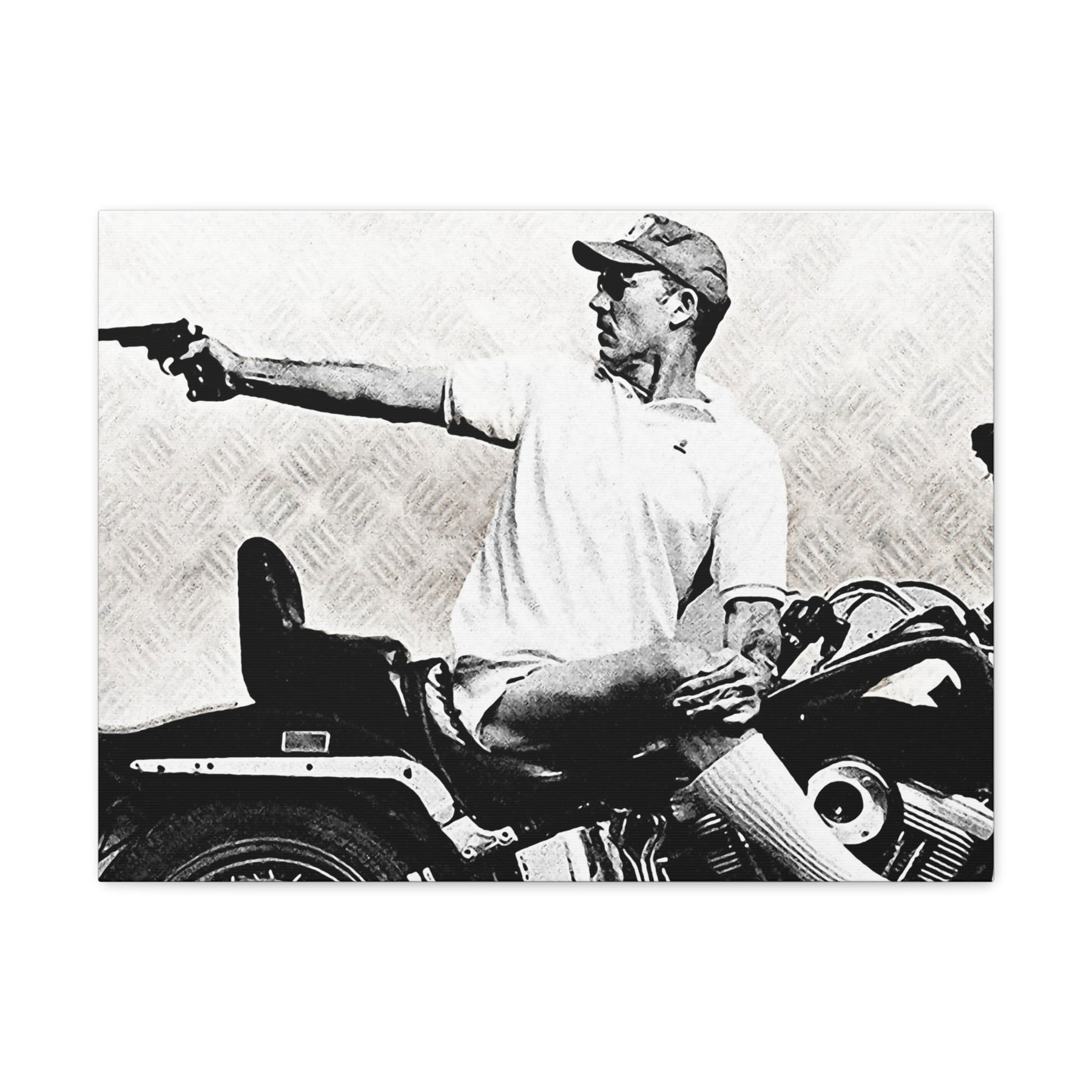 Hunter S. Thompson & Bike Canvas