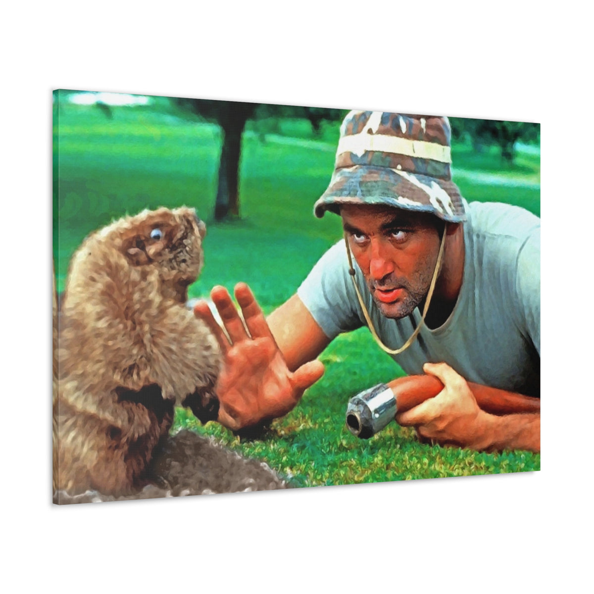 Caddyshack Carl Vs Gopher Canvas