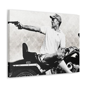 Hunter S. Thompson & Bike Canvas