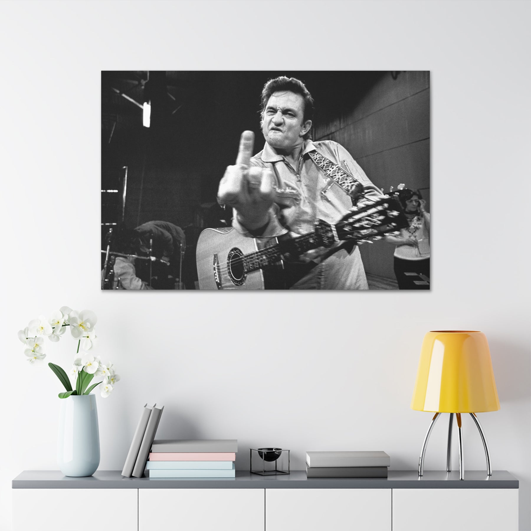 Johnny Cash FU Canvas